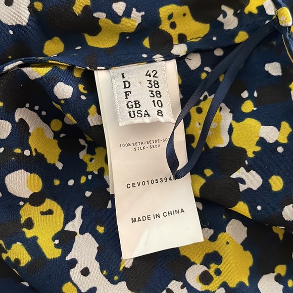 $700 CEDRIC CHARLIER FLOWING SKIRT WITH SPECKLED PRINT Size 8 - Picture 4 of 5